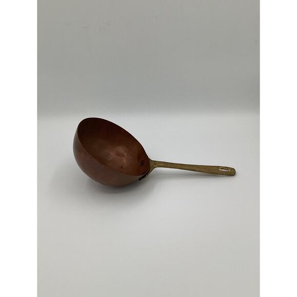 Hammered Pure Copper serving Spoon kitchen decor Hand Made VTG - Picture 2 of 5